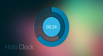 Holo Clock Widget