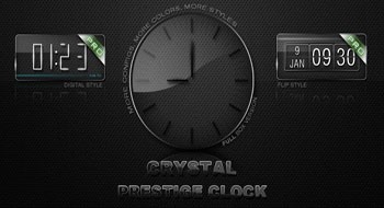 Glass clock