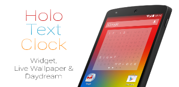 Holo Text Clock