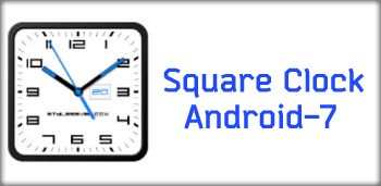 Square Clock Android-7