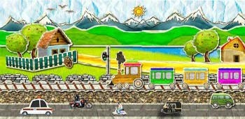 Paper Train Live Wallpaper