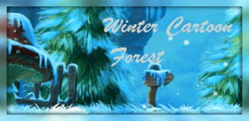 Winter Cartoon Forest